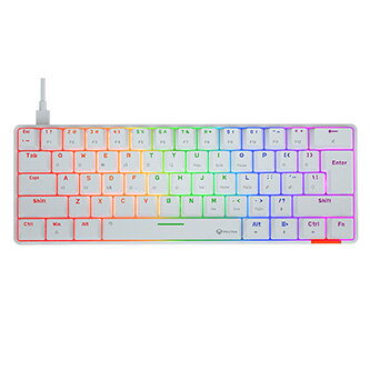 Meetion HESTIA klávesnice drátová (USB) US, bílá mechanická