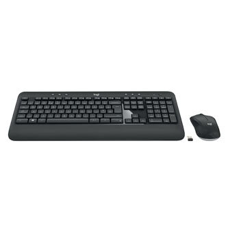 Logitech Sada klávesnice MK540, AA, multimediální, 2.4 [Ghz], černá, bezdrátová, CZ/SK, s bezdrátovou optickou myší, nano přijímač